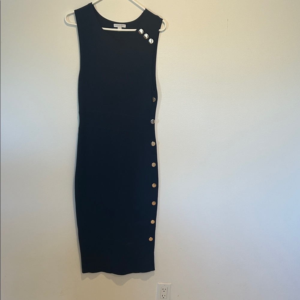 New York & Company Midi Dress with Button